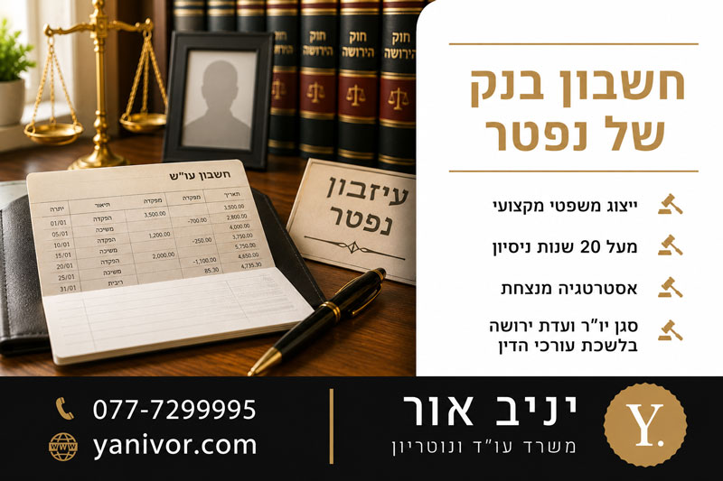 מה עושים עם חשבון בנק של נפטר? 1 מה עושים עם חשבון בנק של נפטר ואיזה מסמכים צריך להכין