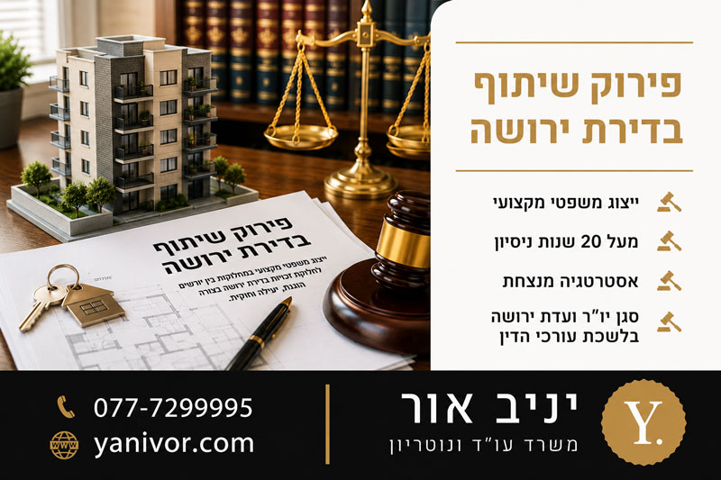 פירוק שיתוף בדירת ירושה 1 פירוק שיתוף בדירת ירושה